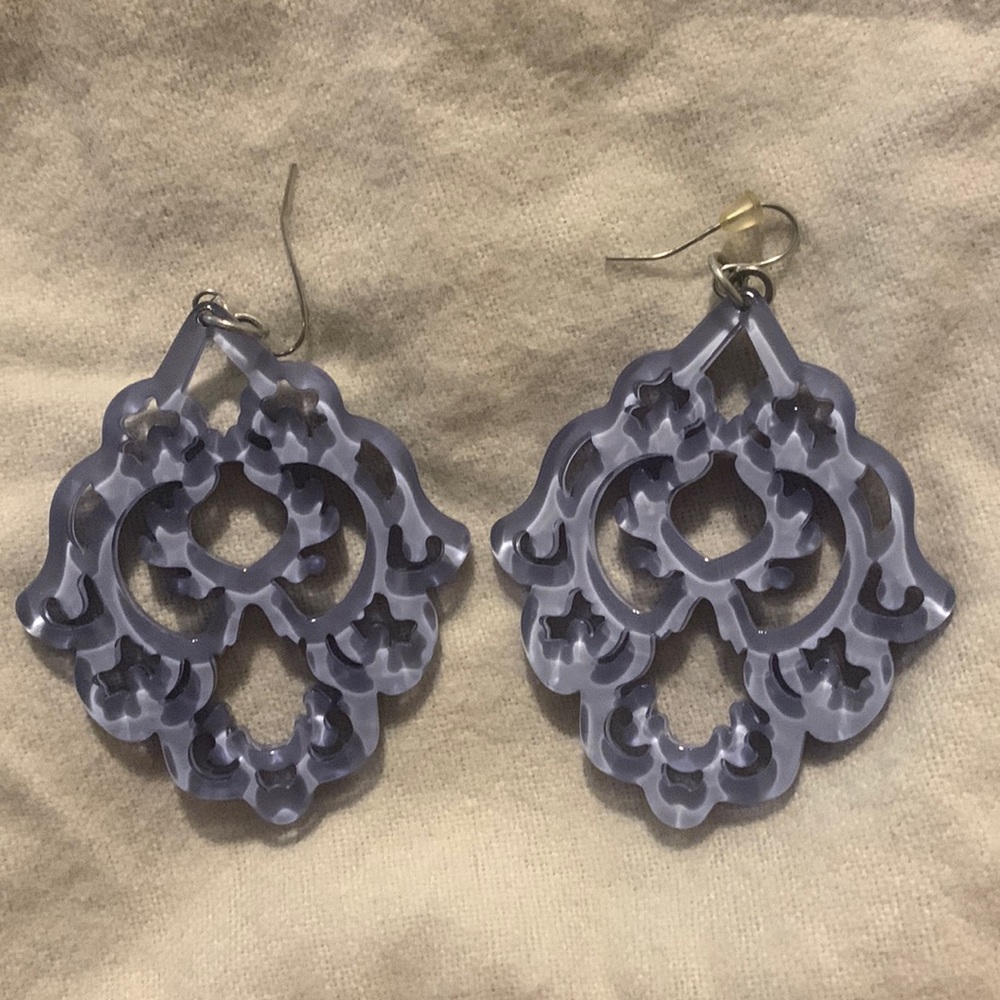 Acrylic chandelier style earrings